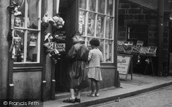 Children At The Shop c.1955, Staithes