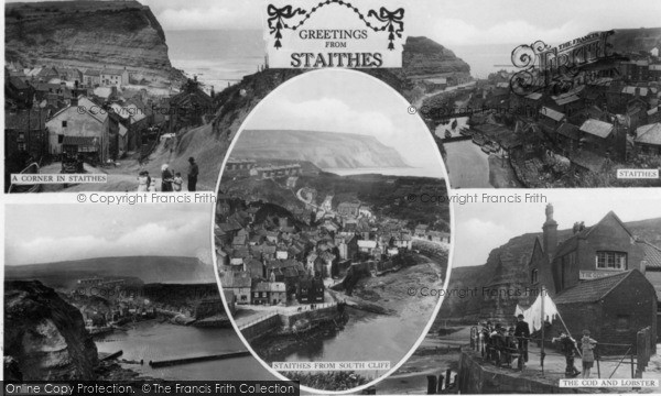 Photo of Staithes, Composite c.1927