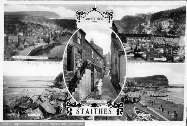 Photo of Staithes, Composite c.1930