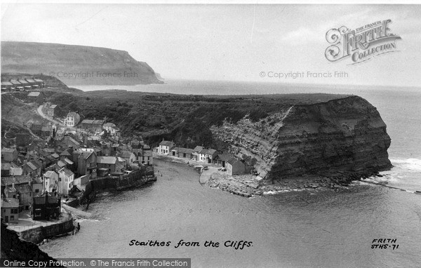 Photo of Staithes, From The Cliffs c.1955
