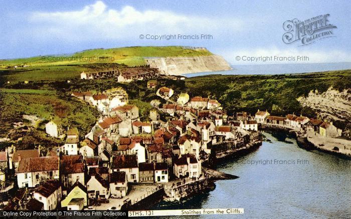Photo of Staithes, From The Cliffs c.1960