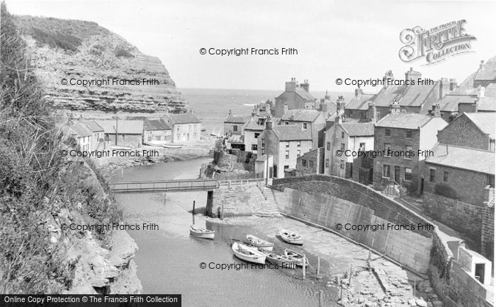 Photo of Staithes, The Bridge And Beck c.1955