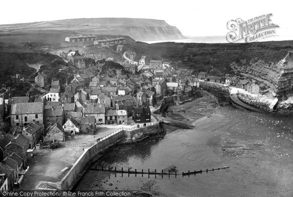 Photo of Staithes, The Fish Quay From The Cliff 1927