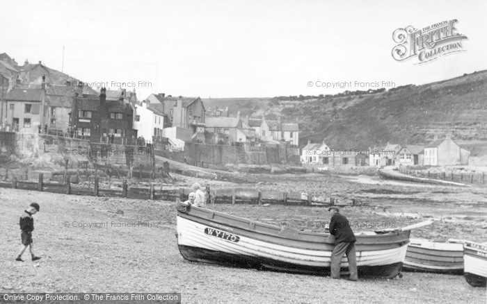 Photo of Staithes, The Harbour 1950