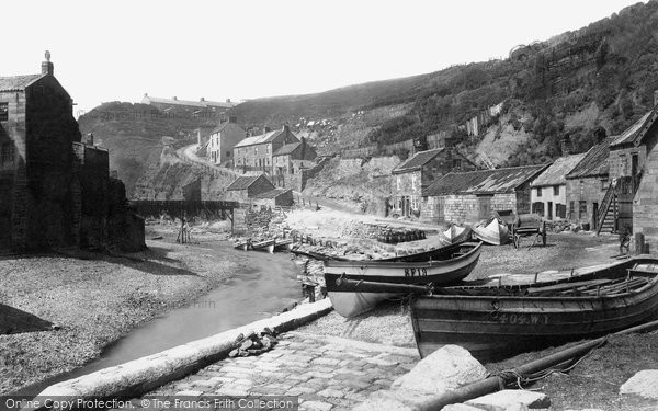 Photo of Staithes, The Harbour c.1885