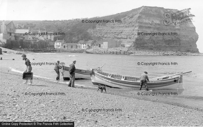 Photo of Staithes, The Harbour c.1955