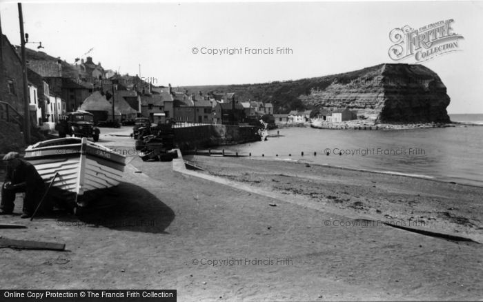 Photo of Staithes, The Harbour c.1955