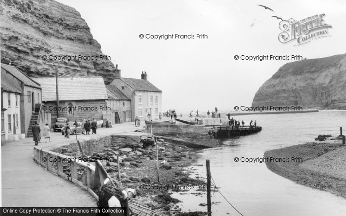 Photo of Staithes, The Harbour c.1960