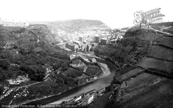 Photo of Staithes, The View From The Viaduct c.1885