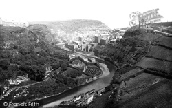The View From The Viaduct c.1885, Staithes