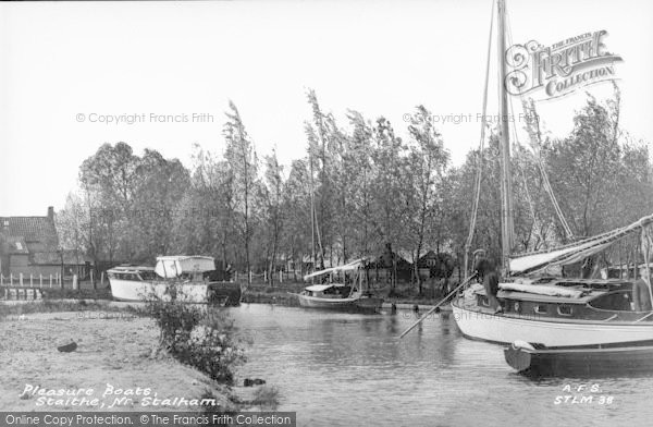 Photo of Stalham, Pleasure Boats, Staithe c.1931