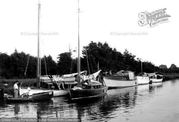 Photo of Stalham, Yachting On The Staithe c.1933