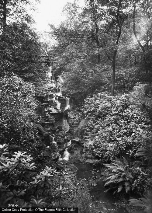 Photo of Stalybridge, Stamford Park Waterfall c.1935