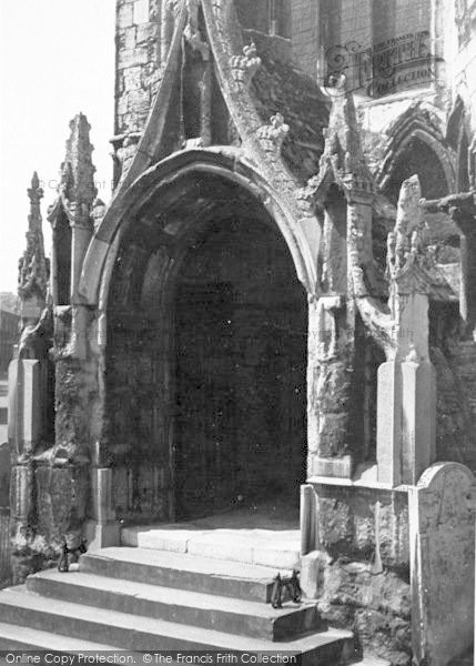 Photo of Stamford, All Saints' Church, South Porch c.1955