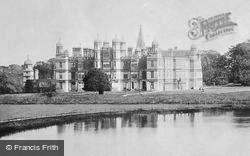 Burghley House From Lake c.1890, Stamford