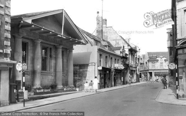 Photo of Stamford, Library And High Street c.1960