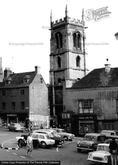 Photo of Stamford, St John's Church From Red Lion Square c.1960