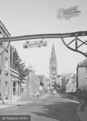 St Martin's From The George Hotel c.1955, Stamford