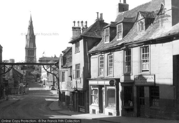 Photo of Stamford, St Mary's Church From St Martin's c.1955