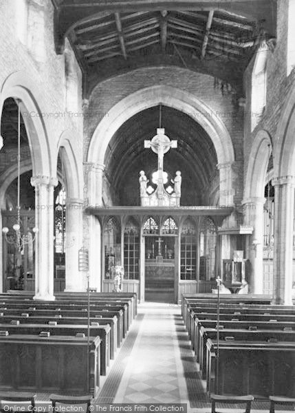 Photo of Stamford, St Mary's Church, Interior 1922