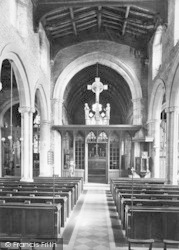 St Mary's Church, Interior 1922, Stamford