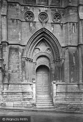 St Mary's Church, West Door 1922, Stamford