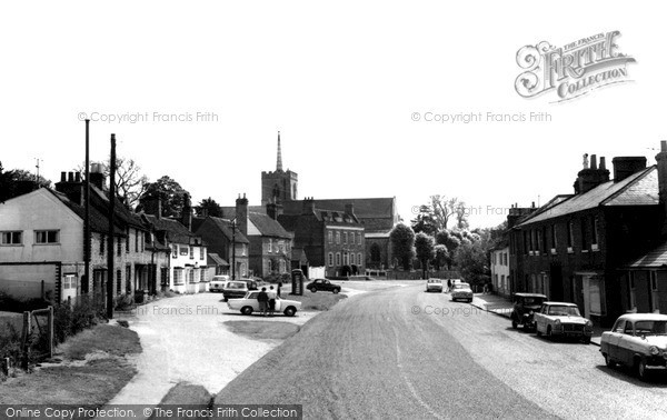 Photo of Standon, High Street And St Mary's Church c.1965