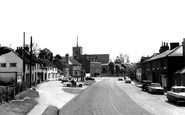 Standon, High Street and St Mary's Church c1965