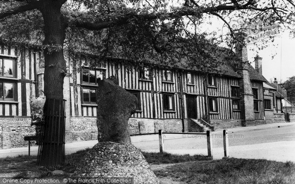 Photo of Standon, Mounting Stone And School c.1965