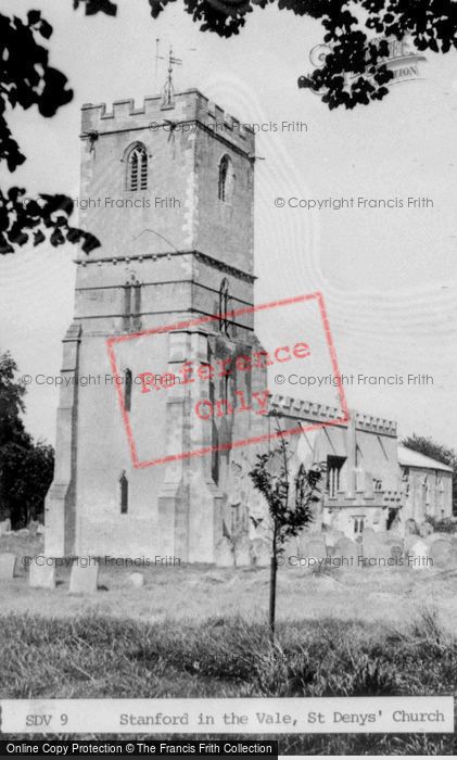 Photo of Stanford In The Vale, Church Of St Denys c.1955