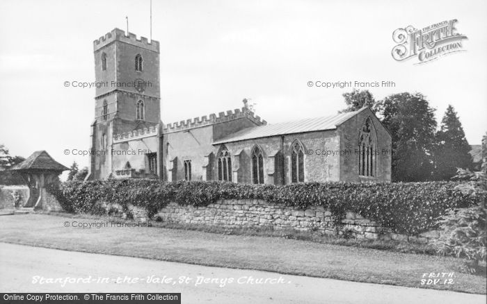 Photo of Stanford In The Vale, Church Of St Denys c.1955