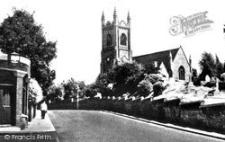 Church Hill And St Margaret's Church c.1955, Stanford-Le-Hope