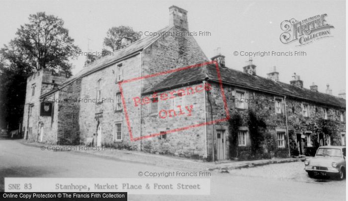 Photo of Stanhope, Market Place And Front Street c.1960