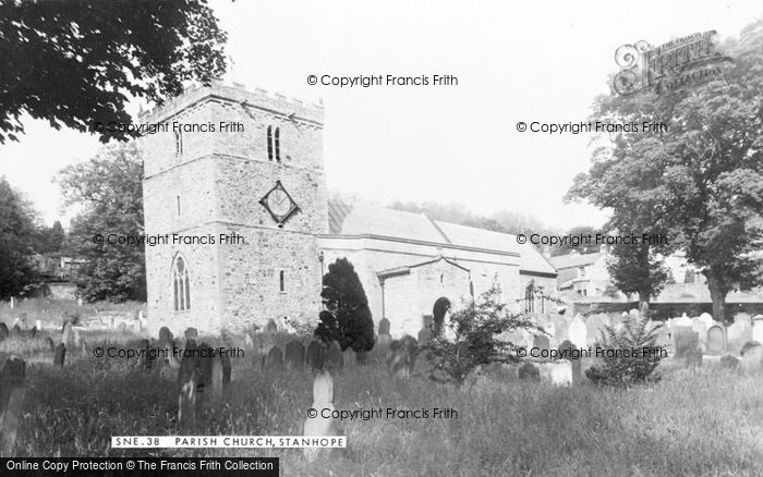 Photo of Stanhope, Parish Church c.1955