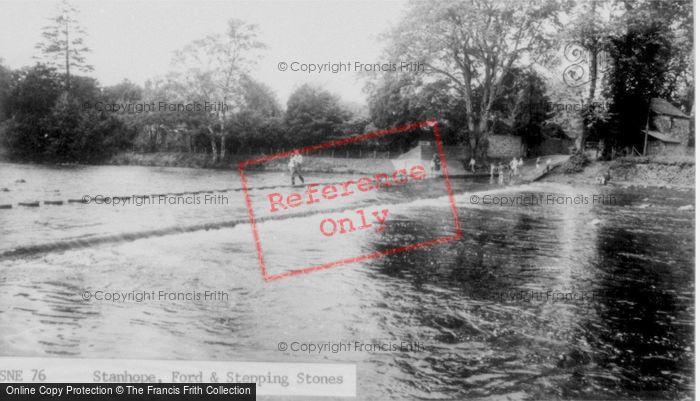 Photo of Stanhope, The Ford And Stepping Stones c.1960