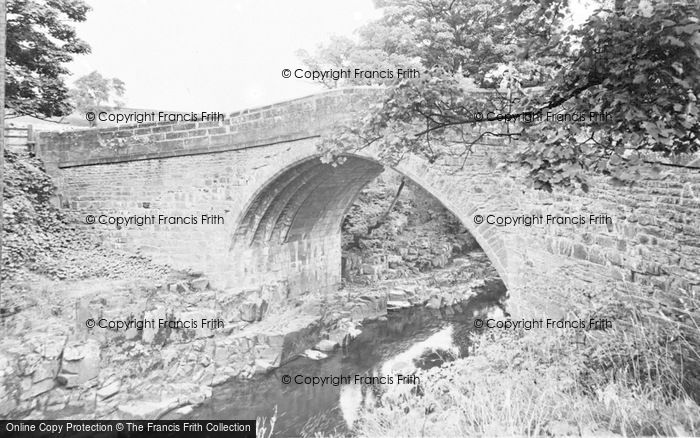 Photo of Stanhope, The Old Roman Bridge c.1955