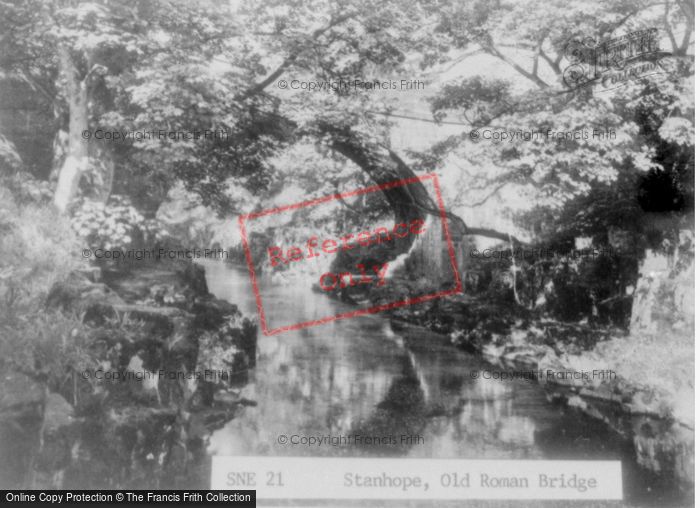Photo of Stanhope, The Old Roman Bridge c.1955