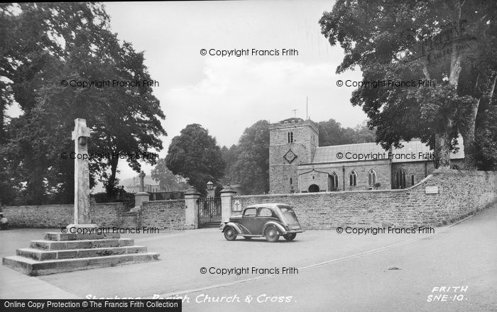 Photo of Stanhope, The Parish Church And Cross c.1955
