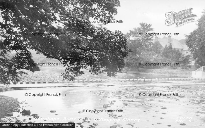Photo of Stanhope, The River Wear And Stepping Stones c.1955