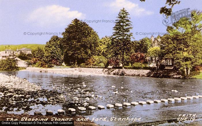 Photo of Stanhope, The Stepping Stones And Ford c.1955