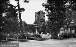 Old St John's Church Ruins c.1955, Stanmore