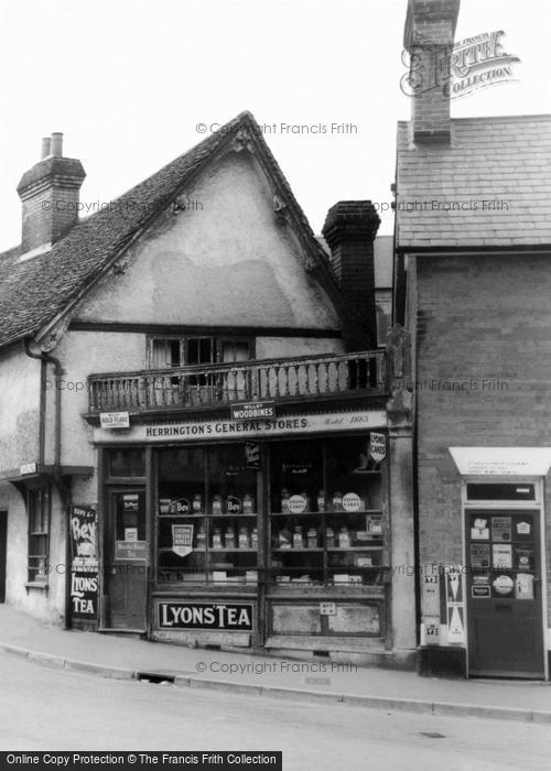 Photo of Stansted Mountfitchet, Herrington's General Stores c.1965