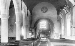 Parish Church Interior 1903, Stansted Mountfitchet