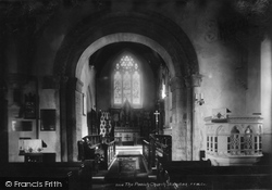 St Mary's Church Interior 1903, Stansted Mountfitchet