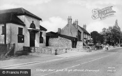 High Street And Village Hall c.1955, Stanwell