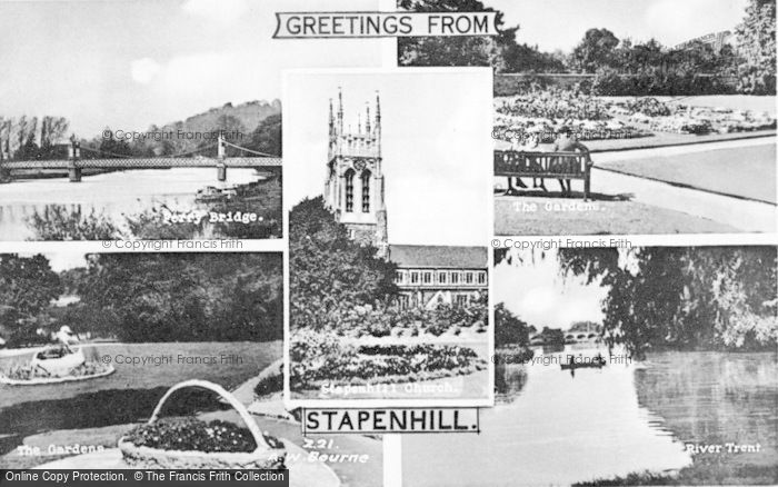 Photo of Stapenhill, Composite c.1955