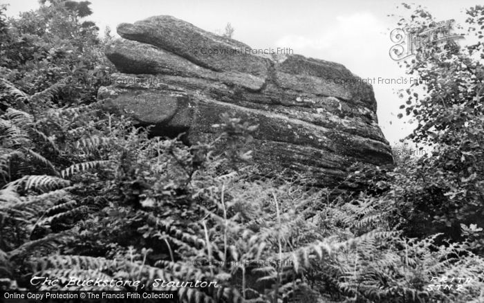 Photo of Staunton, The Buckstone c.1955