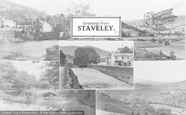Photo of Staveley, Composite c.1955