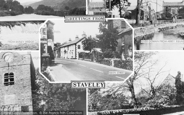 Photo of Staveley, Composite c.1955