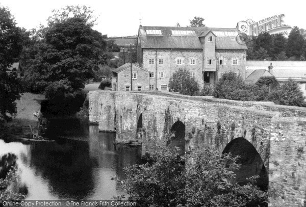 Photo of Staverton, River Dart And Old Bridge c.1950